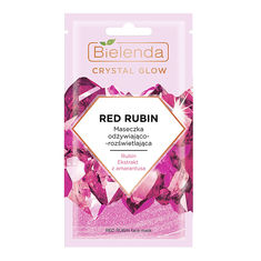 Косметика Bielenda Crystal Glow Red Rubin Маска для лица питательная с осветляющим эффектом 8мл купить оптом и в розницу
